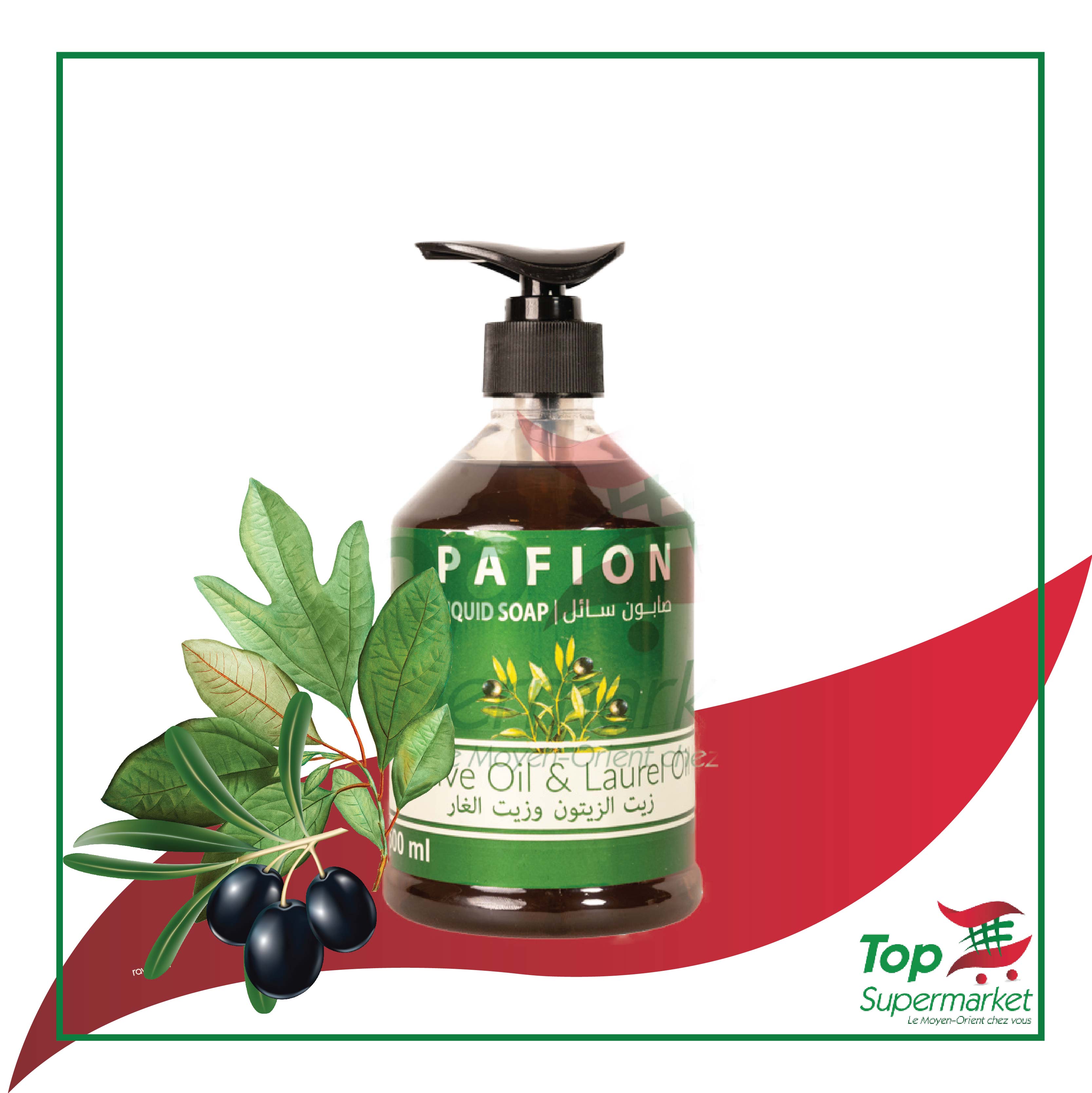 Pafion Queen savon d'Alep laurier et huile d'olive liquide 500ml